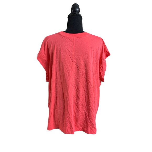 A New Day Womens Plus Size Casual Summer Coral Relaxed Fit T-Shirt Size XXL - Picture 6 of 15